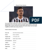 Profil Dan Biografi Lengkap Paulo Dybala