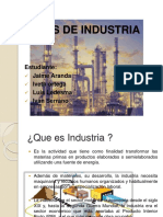 Tipos de Industria