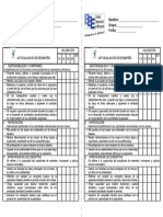 Autoevaluación de Desempeño