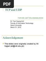 TCP and UDP