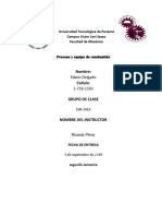 Universidad Tecnológica de Panamá Campus Víctor Levi Sasso Facultad de Mecánica Proceso y equipo de combustión