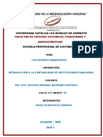 Estados Financieros de Instituciones Financieras Actividad n 14. Informe de Trabajo Col