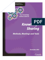 Knowledge Sharing Methods