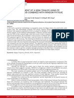 Fatigue Assessment of A Semi-Trailer Using Fe Spectral Analysis Combined With Random Fatigue Calculation