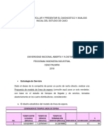 Paso 3 – Desarrollar y Presentar El Diagnostico y Analisis Inicial Del Estudio de Caso