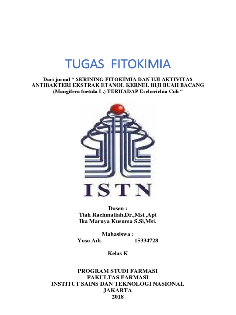 Makalah Dari Jurnal Ab Ekstrak Etanol Kernel Biji Buah Bacang THD ...