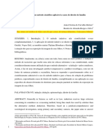 A Indução Como Método Científico Aplicável A Casos de Direito de Família