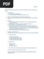 10.03.2015 HWD Feed Processing: ST ND RD