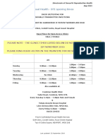 GUM clinic STI testing opening times