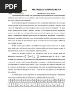 Matrizes e Criptografia