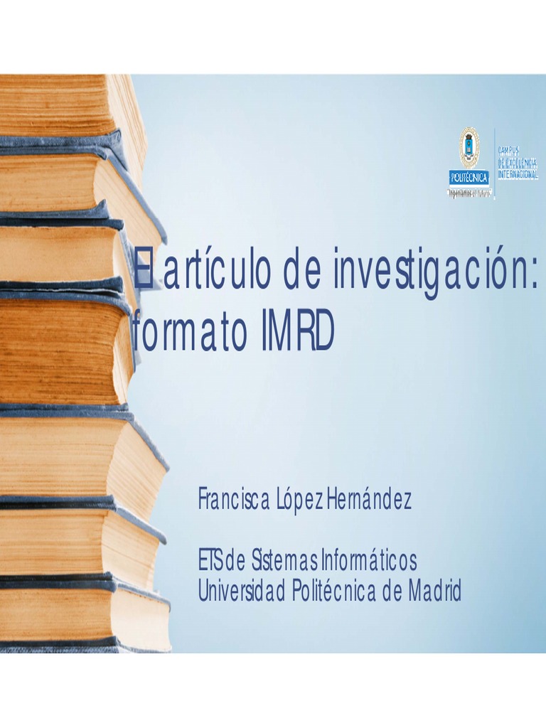 Estructura y Formato del IMRD | PDF | Sumario abstracto) | Disco compacto