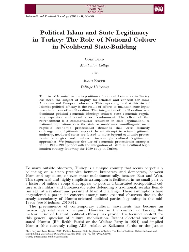 Islamism and Neoliberalism in Turkey | PDF | Neoliberalism | Islamism