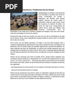 Costumbres y Tradiciones de Los Xincas