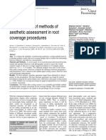 A Comparison of Methods of Aesthetic Assessment in Root Coverage Procedures PDF