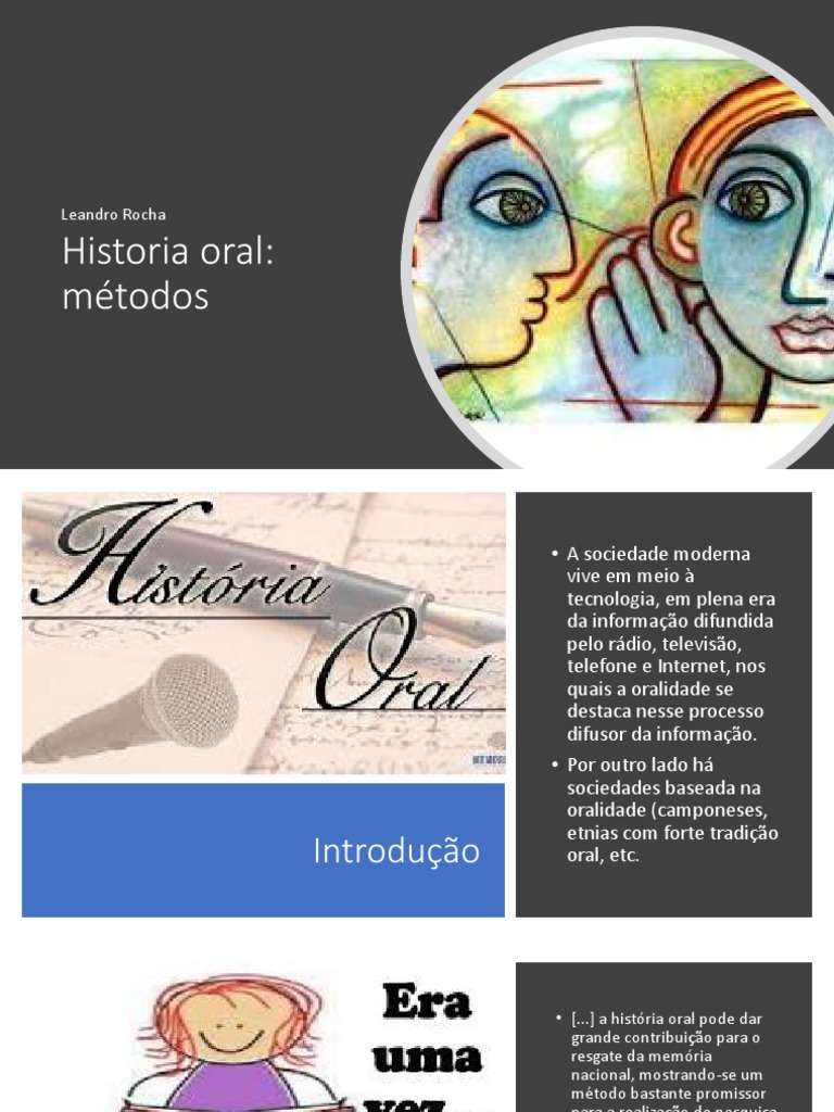 Uso de Fontes Orais História Oral