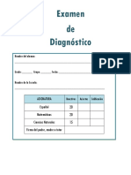 5to Grado - Examen de Diagnóstico (2018-2019)