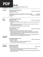 andrew knowles - resume