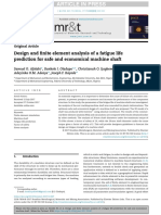 Design and Finite Element Analysis of A Fatigue Life