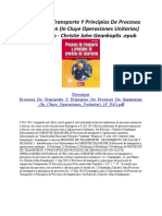 Procesos de Transporte Y Principios de Procesos de Separacion (In Cluye Operaciones Unitarias) (4 Ed.) PDF