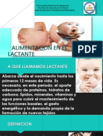 Alimentacion en El Lactante