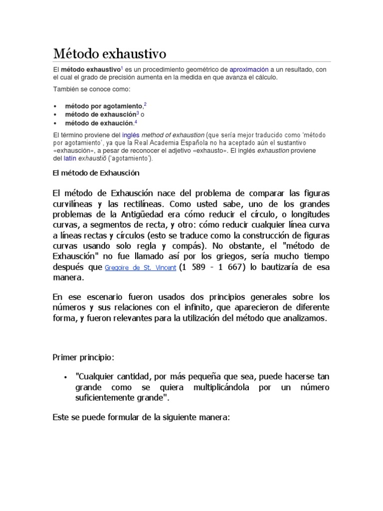 Método Exhaustivo | PDF | Curva | Geometría