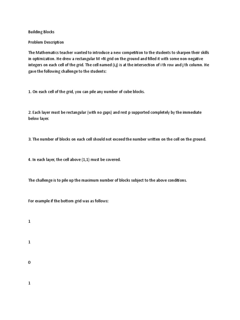 Building Blocks | PDF | Discrete Mathematics | Algorithms