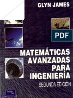 Matemáticas Avanzadas Para Ingenieria, 2da Edición - Glyn James
