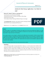 Solar Radiation Determination for Solar Energy Applications Case Study for Two Different Sites in Egypt