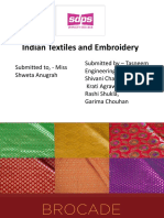 Indian Textiles Brocade Techniques History Motifs