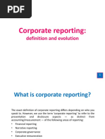 Corporate Reporting:: Definition and Evolution