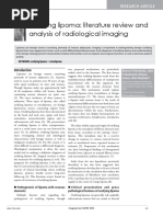 Ossifying Lipoma Literature Review and Analysis