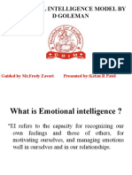 Emotional Intlligece Model by D Goleman