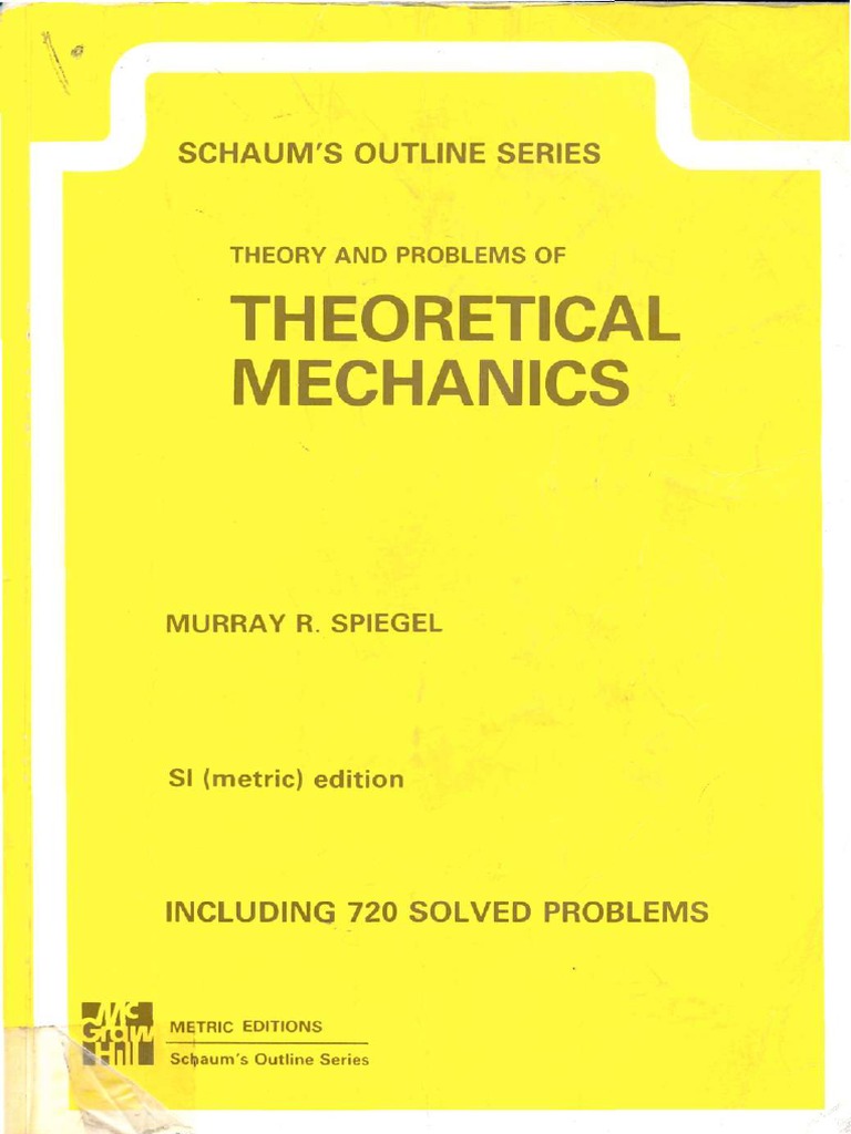 Murray R. Spiegel) Theory and Problems of Theoret (BookFi) | PDF |  Scientific Theories | Physics