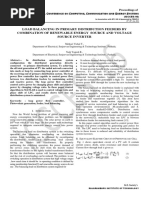 LOAD BALANCING IN PRIMARY DISTRIBUTION FEEDERS BY COMBINATION OF RENEWABLE ENERGY SOURCE AND VOLTAGE SOURCE INVERTER 