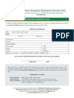 Pnrsi Membership Application Form 2018