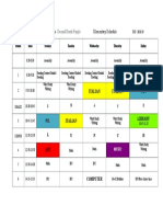 Parletta Schedule 2018-19