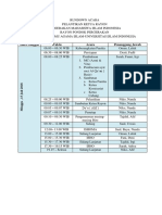 Rundown Acara Pelantikan 15 Juli