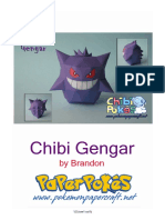 Cute Chibi Gengar Drawing by Brandon