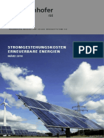 DE2018 ISE Studie Stromgestehungskosten Erneuerbare Energien