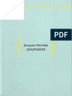 Jacques Derrida. (Ex) Poziţii