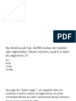 Questões de matemática e interpretação de gráficos e dados