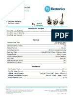 Model P270 / P271 / P272: Panel Potentiometer