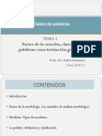 Tema1 - Clases de Palabras