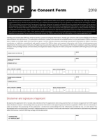 Meme Consent Form: Disclaimer and Signature of Applicant