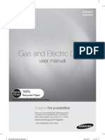 Gas and Electric Dryer: User Manual