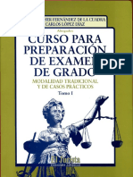 Carlos Lopez Diaz y Otro - Curso para Preparación de Examen de Grado - Tomo I PDF