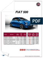 Fisa Fiat 500 Serie 6 30 Septembrie 2018