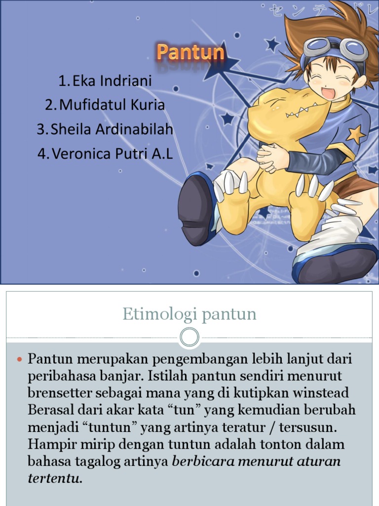 Pantun Bahasa Indonesia
