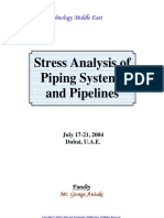 Stress Analysis of Piping Systems and Pipelines-Harvard University