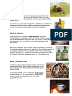 Comidas y Bebidas de Diferentes Paises